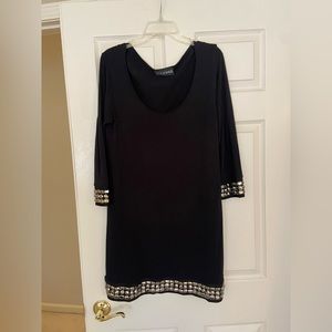 Talk Of The Walk Boutique dress. Black with jewel embellishments. Worn once.